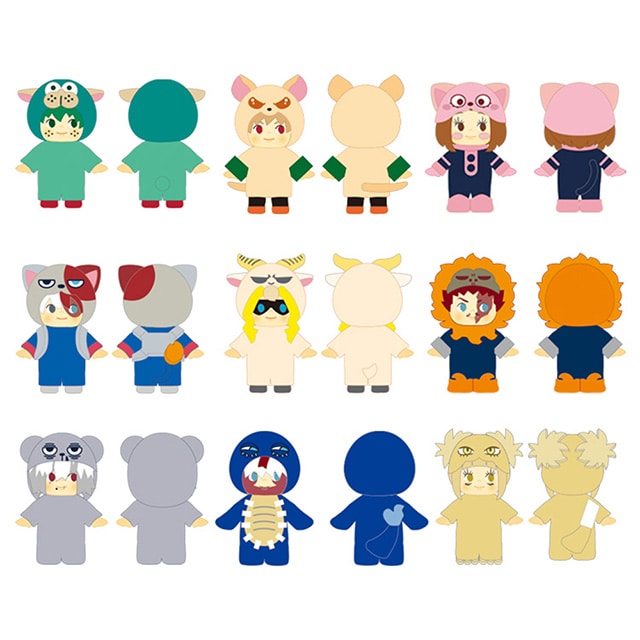 僕のヒーローアカデミア トレーディングコスチュームキューピー アニマルVer. 【全9種】 ランダム1個