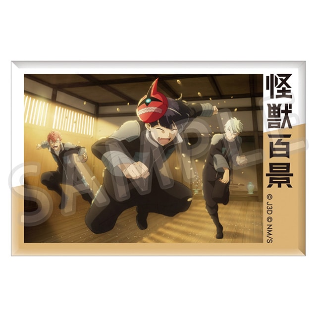 怪獣８号 アニメ怪獣百景 スクエア缶バッジ 02