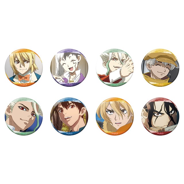 Dr.STONE トレーディング場面写グリッター缶バッジ ~科学王国Ver.~【全8種】 ランダム1個