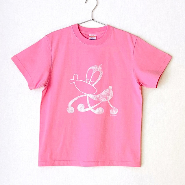サイエンスSARU Tシャツ ピンク×ホワイト S