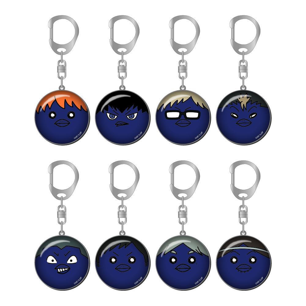ハイキュー!! トレーディングガラスキーホルダー カラスノガラス【全8種】 コンプリートセット