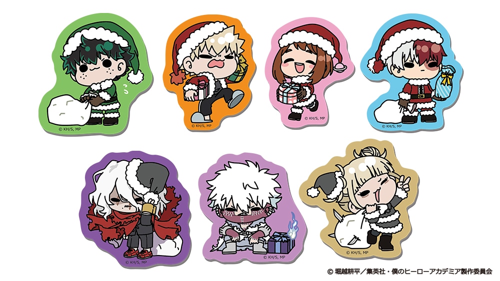 僕のヒーローアカデミア クリスマスmochocho トレーディングステッカー【全7種】 コンプリートセット