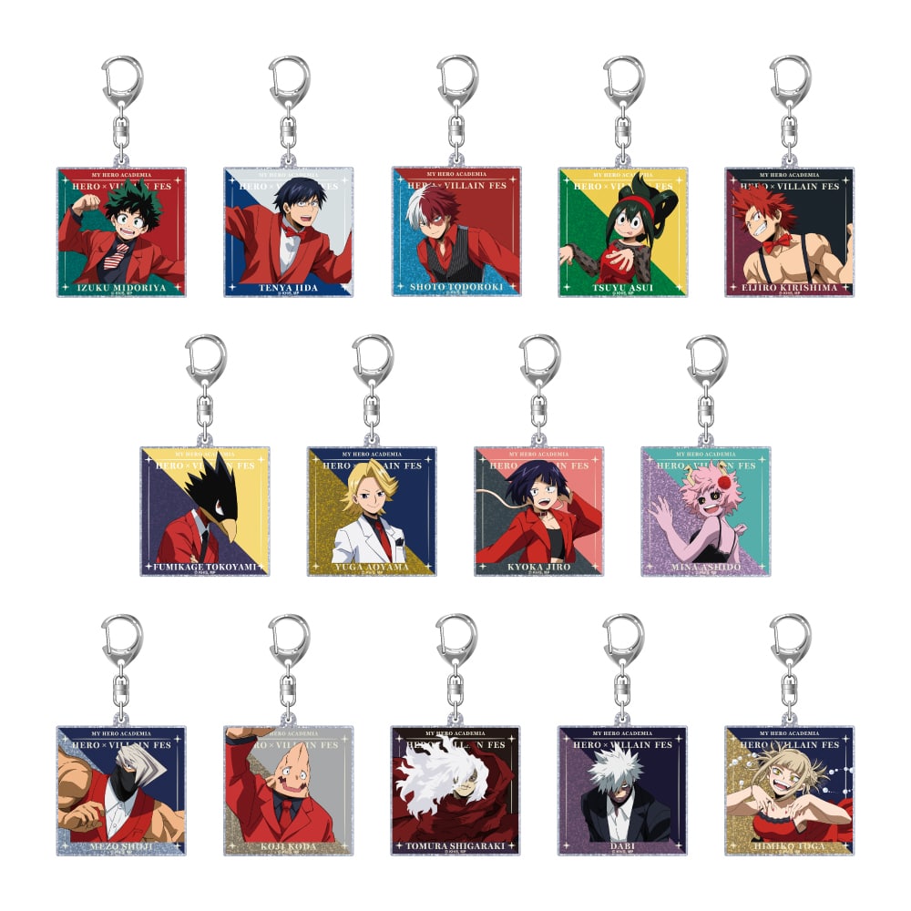僕のヒーローアカデミア HERO×VILLAIN FES. トレーディンググリッターアクリルキーホルダーA 【全14種】 ランダム1個
