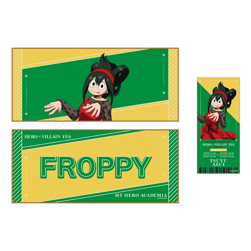 僕のヒーローアカデミア HERO×VILLAIN FES. キャラクタークロス＆チケット風カードセット 蛙吹梅雨