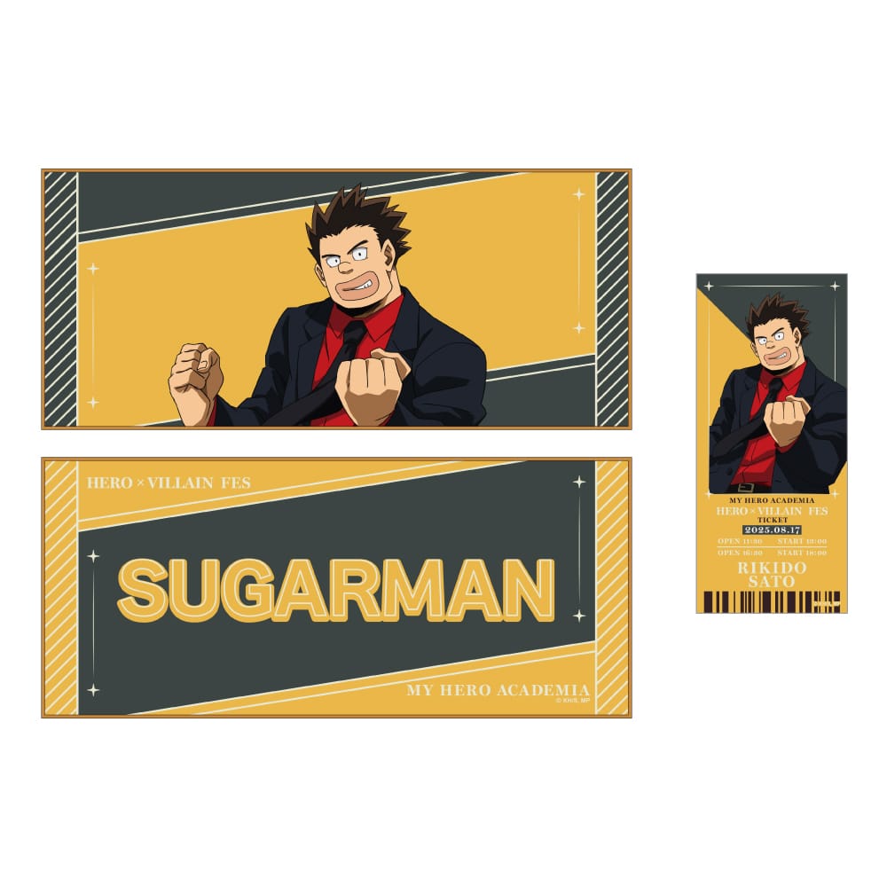 僕のヒーローアカデミア HERO×VILLAIN FES. キャラクタークロス＆チケット風カードセット 砂藤力道