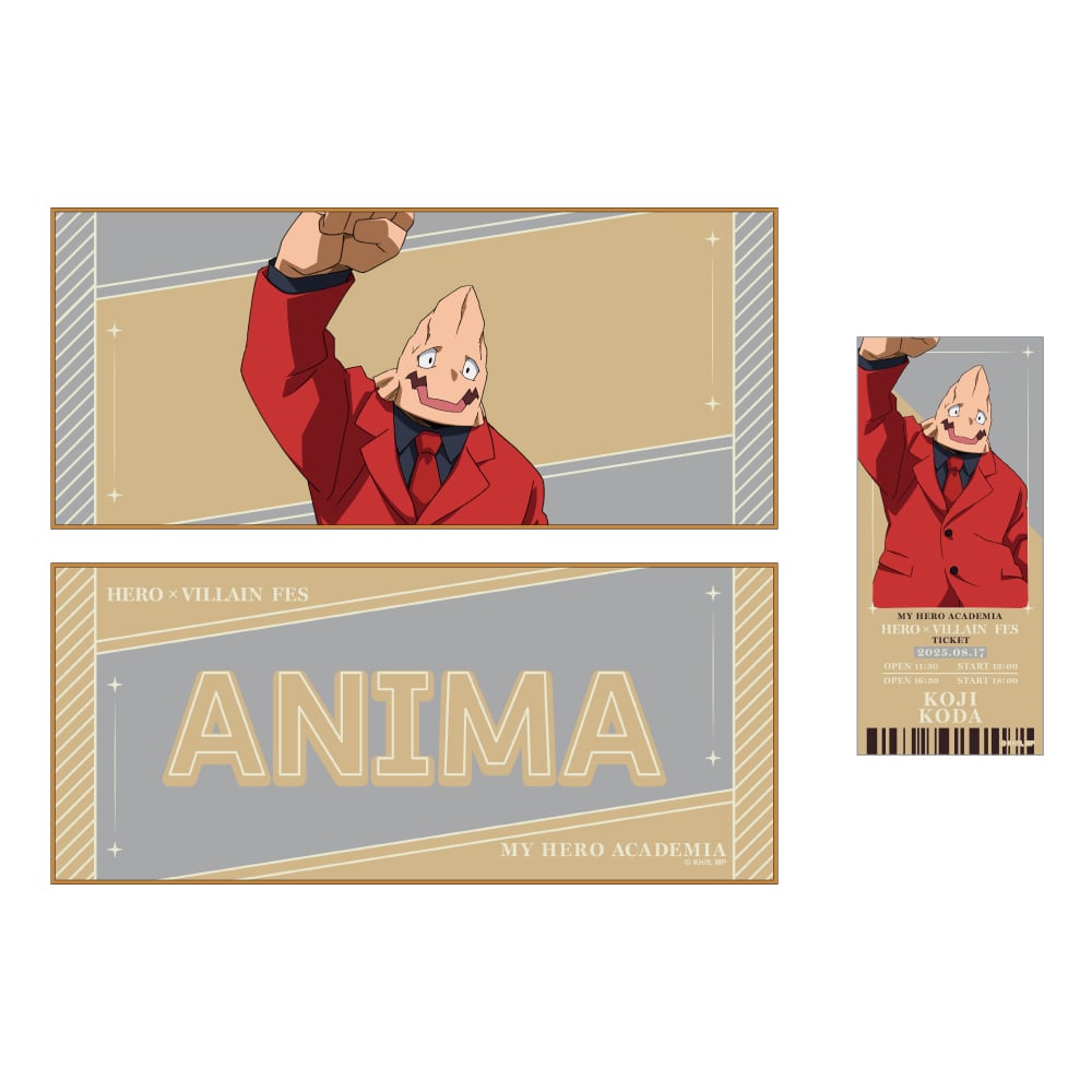 僕のヒーローアカデミア HERO×VILLAIN FES. キャラクタークロス＆チケット風カードセット 口田甲司