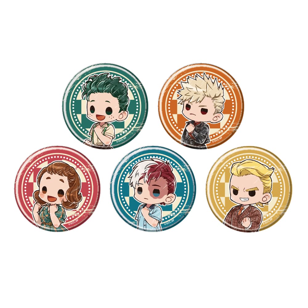 僕のヒーローアカデミア グラフアート トレーディング缶バッジ アメリカンレトロVer. 【全5種】 コンプリートセット