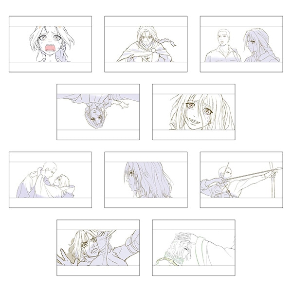 映画『果てしなきスカーレット』 ポストカードセットB レイアウト