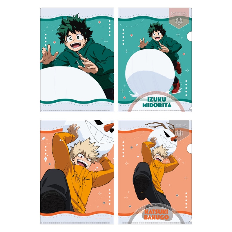 僕のヒーローアカデミア クリアファイルセット 雪遊びVer.