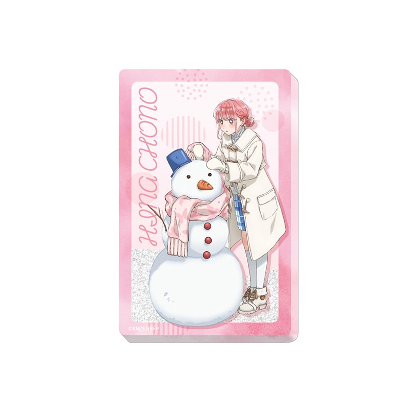 アオのハコ グリッターアクリルブロック 蝶野雛 雪遊びVer.