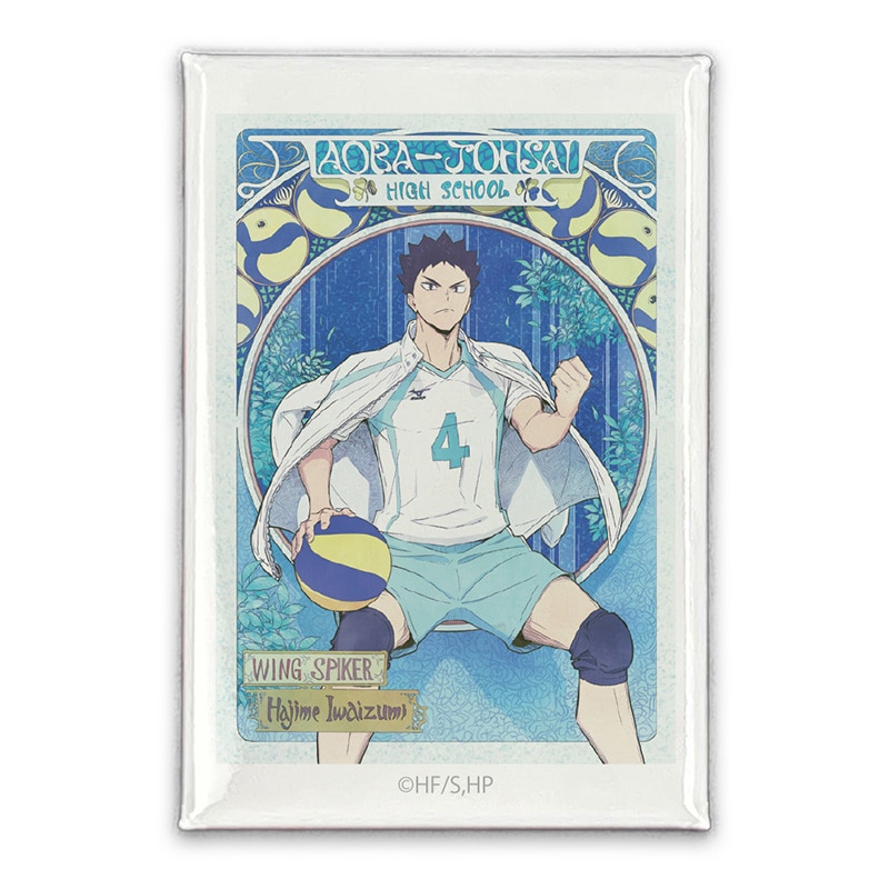 ハイキュー!! 岩泉 一 スクエア缶バッジ 飛翔Ver.