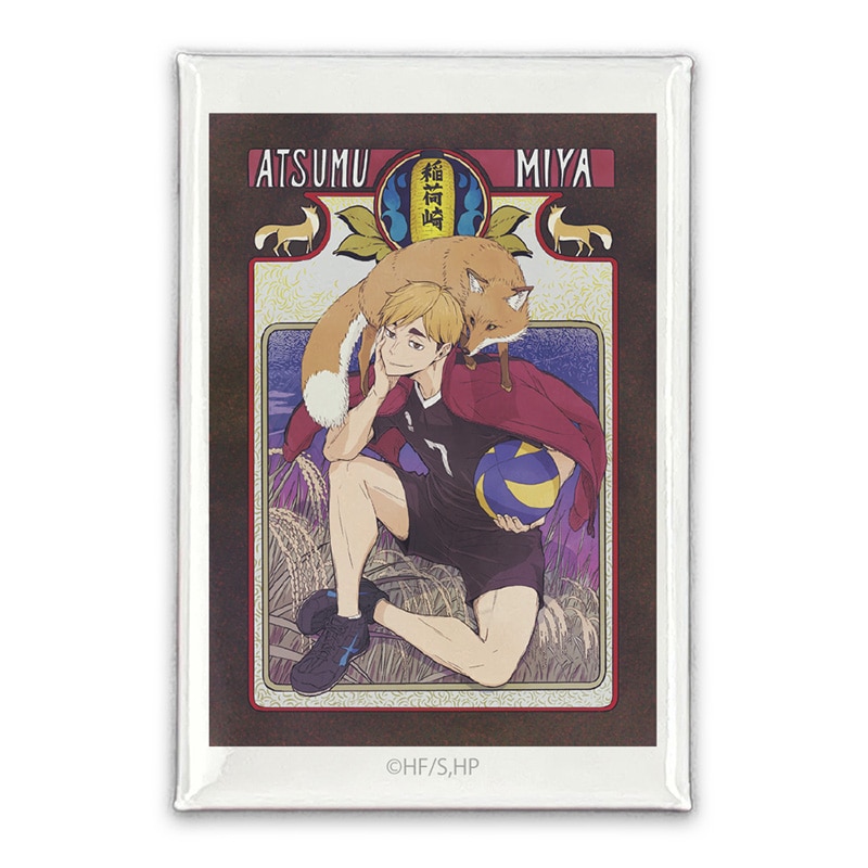 ハイキュー!! 宮 侑 スクエア缶バッジ 飛翔Ver.