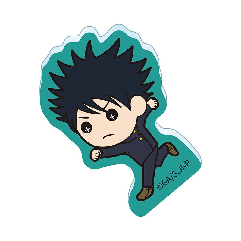 呪術廻戦 ミニアクリルステッカー 伏黒 恵 たすっこ 疾走Ver.