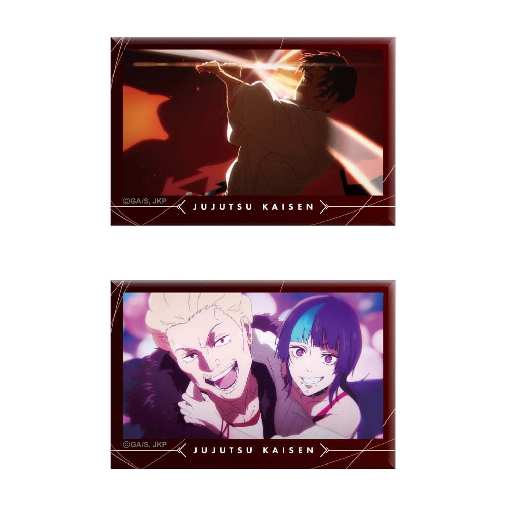 呪術廻戦 死滅回游 スクエア缶バッジ2個セット OPver. B
