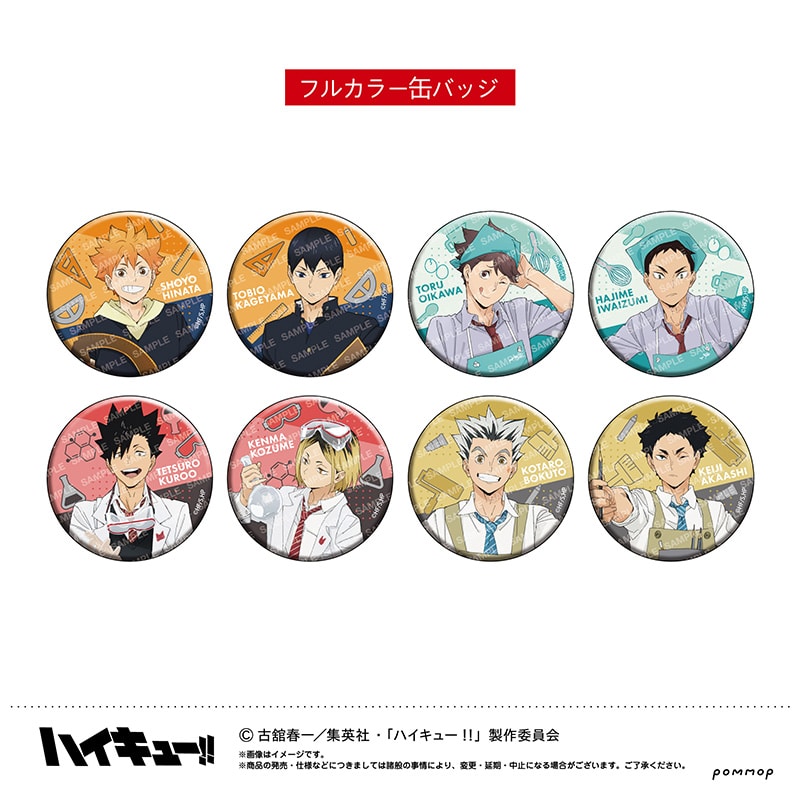 ハイキュー!! 缶バッジコレクション-授業!!- 【全16種】 1BOX（9個入り）
