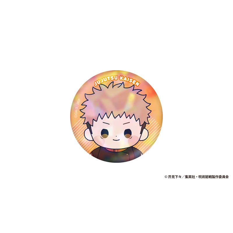 アニメ『呪術廻戦』5周年 もっちび ホログラム缶バッジ 虎杖悠仁