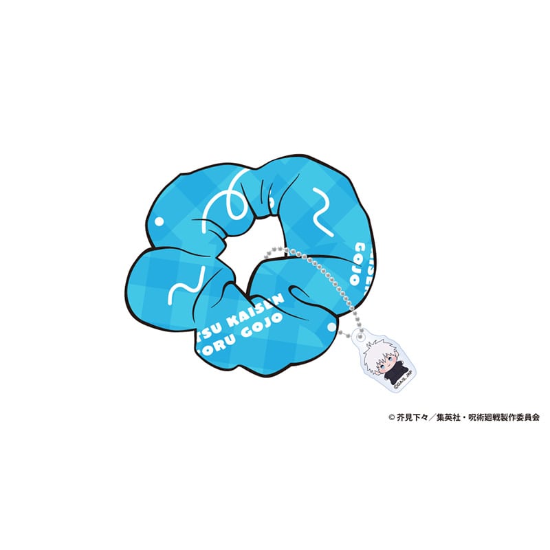 アニメ『呪術廻戦』5周年 もっちび チャーム付きシュシュ 五条 悟