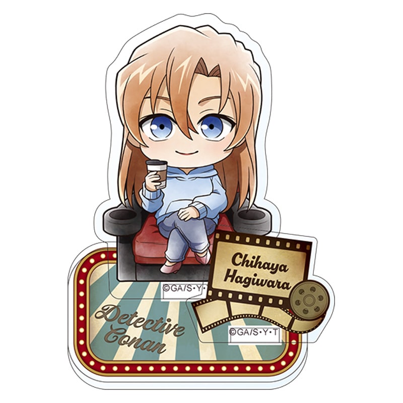TVアニメ「名探偵コナン」アクリルスタンド 萩原千速 ミニキャラ 映画鑑賞