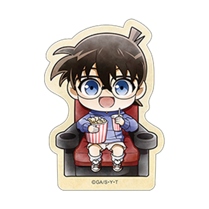 TVアニメ「名探偵コナン」 ステッカー 江戸川コナン ミニキャラ 映画鑑賞