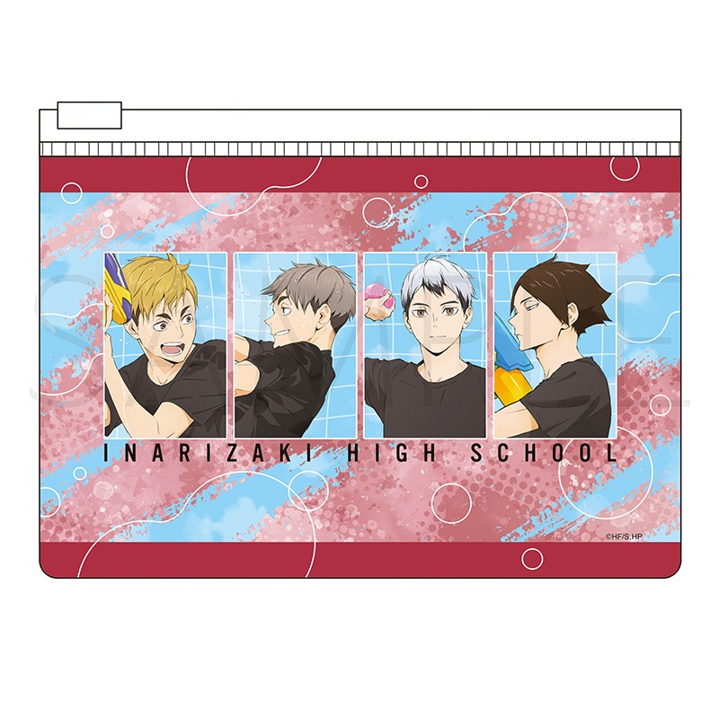 ハイキュー!! PVCフラットポーチ 稲荷崎高校 水鉄砲Ver.
