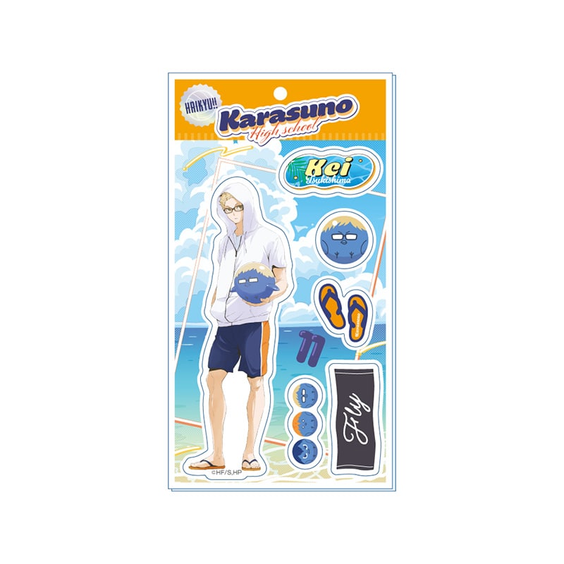 ハイキュー!! アクリルステッカー 月島 蛍 ビーチボールVer.