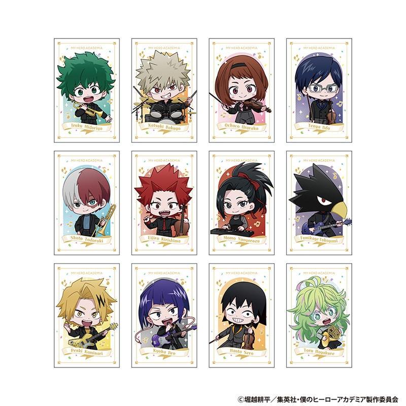 僕のヒーローアカデミア ランダムミニキャラカード 【全12種】