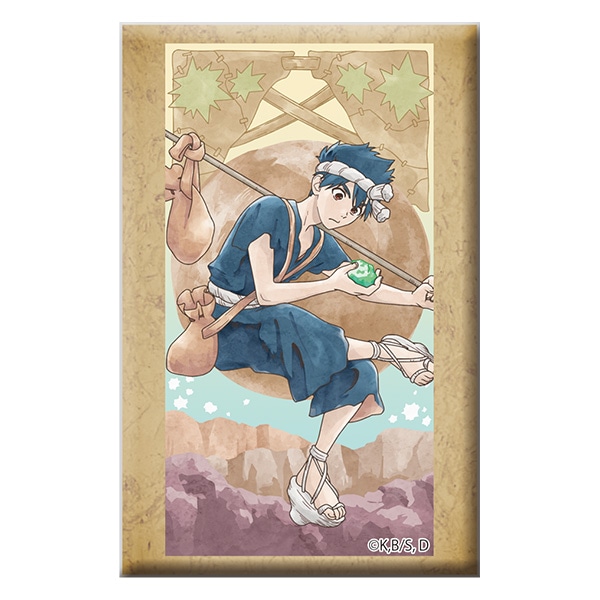 Dr.STONE スタンド付きスクエア缶バッジ クロム