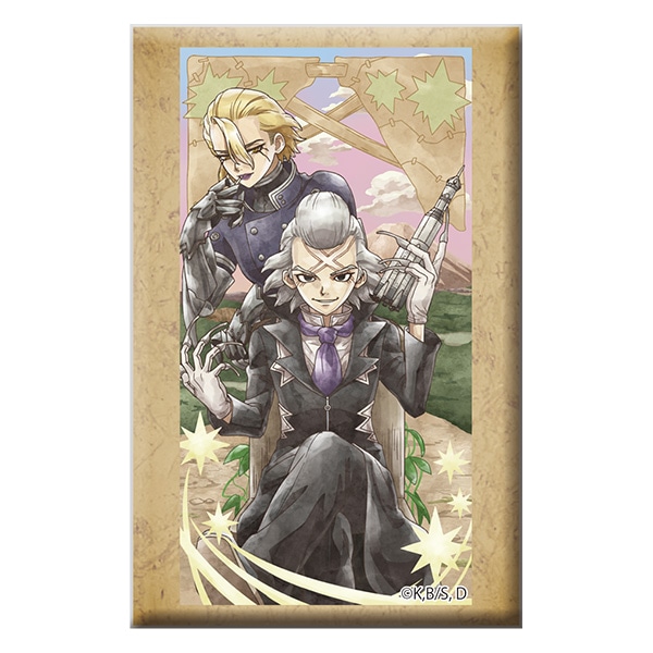 Dr.STONE スタンド付きスクエア缶バッジ ゼノ＆スタンリー