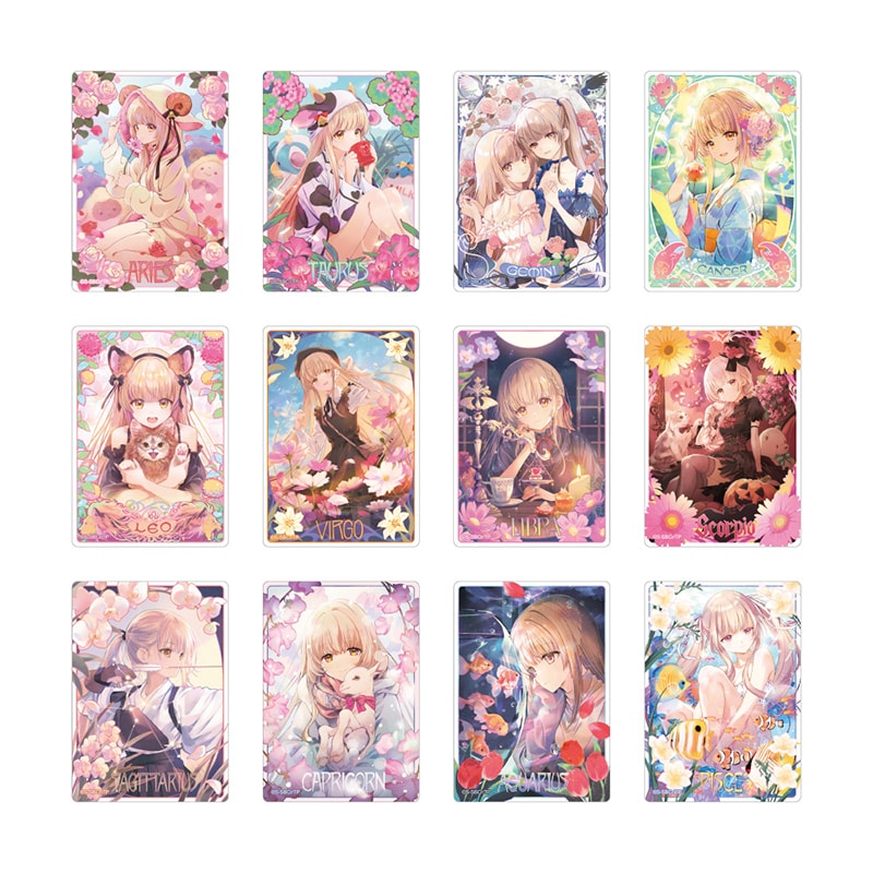 お隣の天使様にいつの間にか駄目人間にされていた件2 トレーディングクリアカード 12星座ビジュアル【全12種】 コンプリートセット