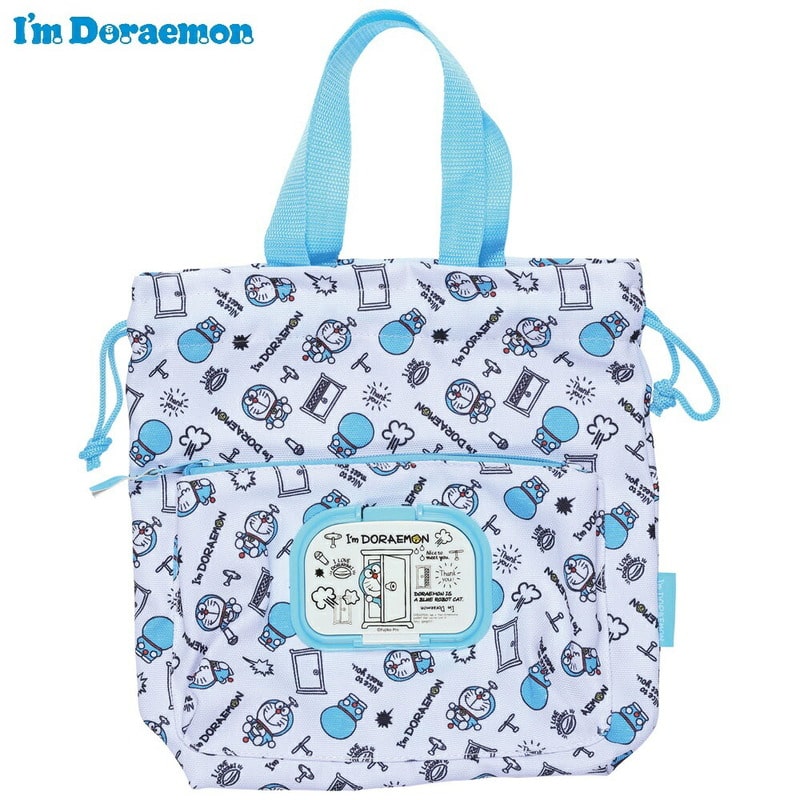 I’ｍ Doraemon ベビーグッズ おしりふきポケット付きおむつ巾着
