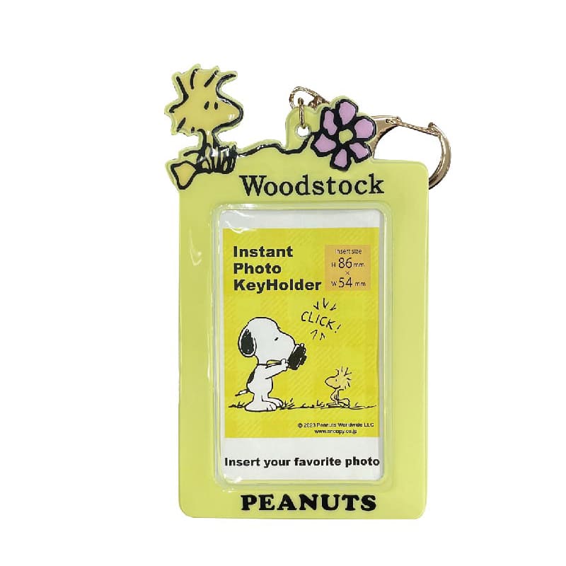 スヌーピー インスタフォトキーホルダー（ウッドストック）
