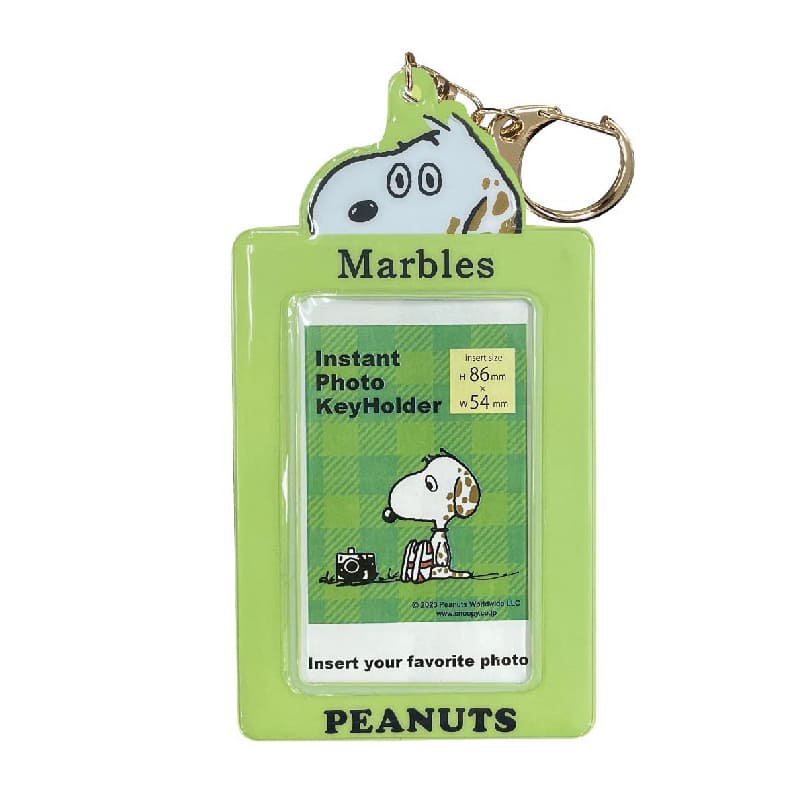 スヌーピー インスタフォトキーホルダー（マーブルス）