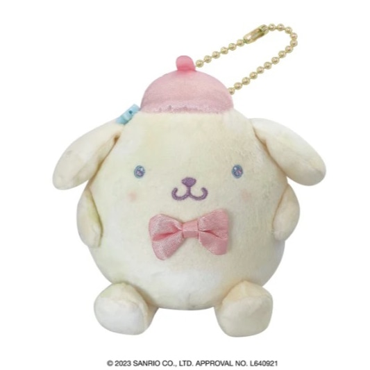 サンリオゆめふわ ぬいぐるみボールチェーン（ポムポムプリン）