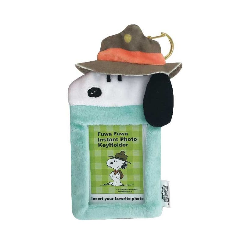 スヌーピー　ふわふわインスタントフォトキーホルダー（ビ－グル・スカウト）