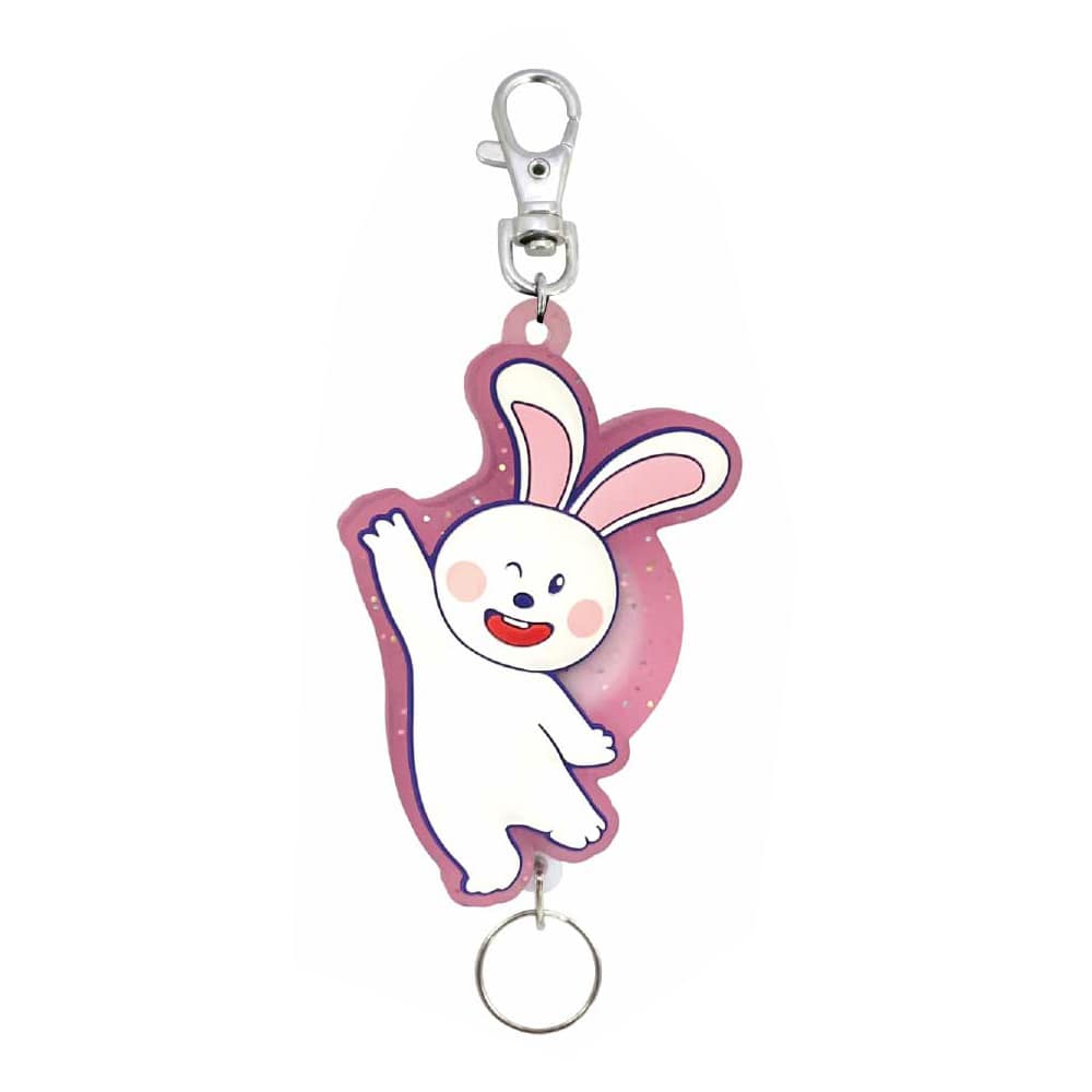 たべっ子どうぶつ THE MOVIE ラバーリールキーホルダー（うさぎちゃん）
