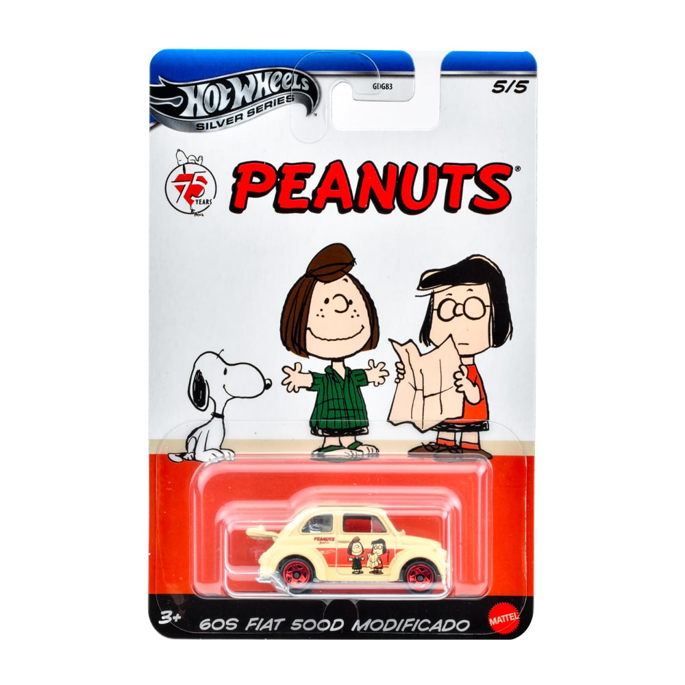 【ホットウィール エンターテイメントテーマ アソート - Peanuts】’60sフィアット500D・モディフィカード