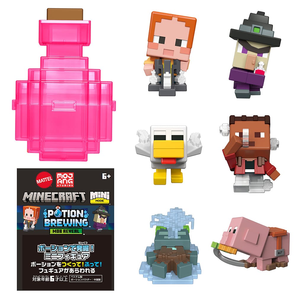 マインクラフト ポーションで発掘！ミニフィギュア アソート（全6種）