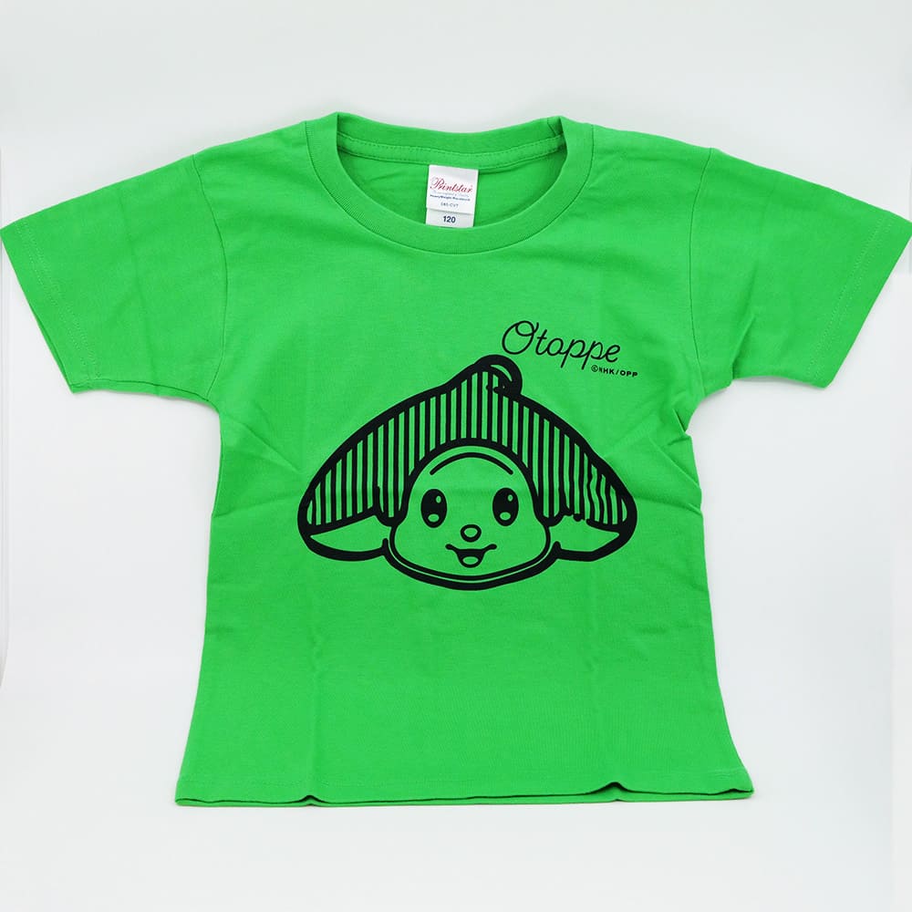 オトッペ　Tシャツ「ウィンディ SMILE」グリーン（サイズ120cm）