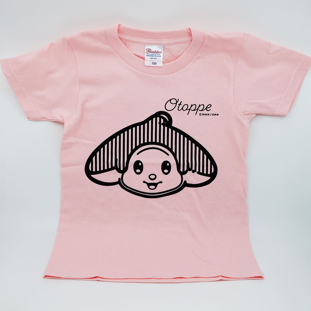 オトッペ　Tシャツ「ウィンディ SMILE」ライトピンク（サイズ120cm）