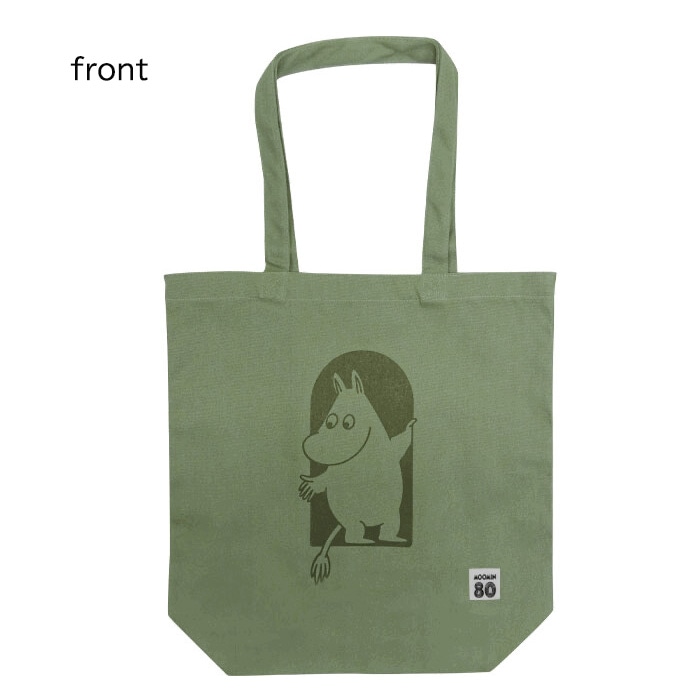 ムーミン80周年 80th記念 トートバッグA4対応 MOOMIN（GN）