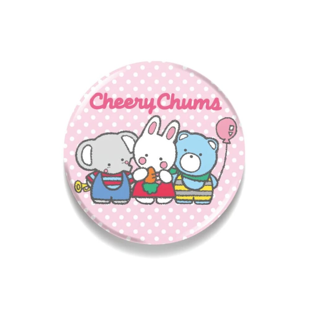 サンリオ懐かしいシリーズ ザボードビルデュオ76mm缶バッジLCB-208