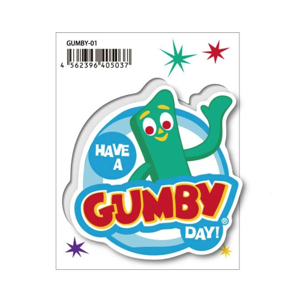 GUMBY-01 HAVE A GUMBY DAY! ガンビー クレイアニメ ステッカー（GUMBY-01）