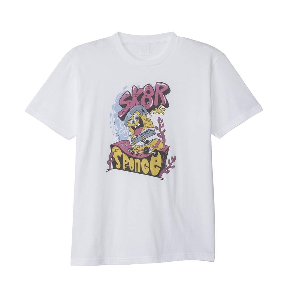 スポンジ・ボブ　Tシャツ ボブ スケボー（L）
