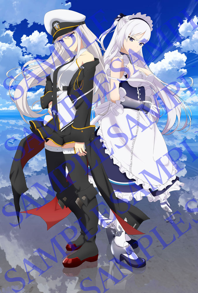 描き下ろしB2布ポスター（エンタープライズ＆ベルファスト）