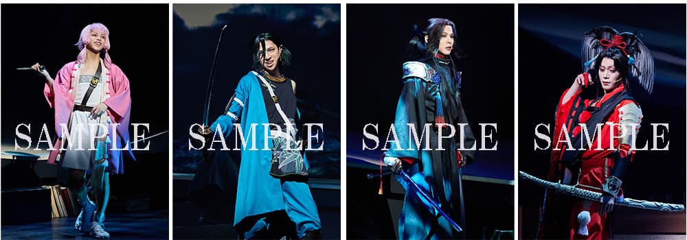 ステージショットポストカード（北谷菜切、笹貫、七星剣、小烏丸）